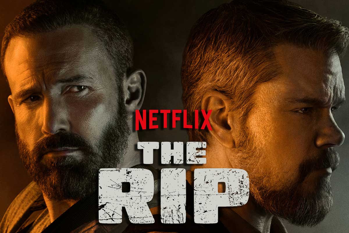 Ben Aflek e Matt Damon no filme THE RIP nova produção da Netflix. Imagem: Divulgação.