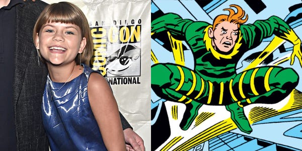 Lia McHugh interpreta sprite em Eternals, (Foto: Marvel Studios)