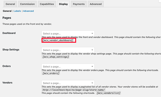 Definir permissões de vendedores para pedidos Depois de configurar os recursos, é hora de configurar as páginas relacionadas ao mercado em seu site.