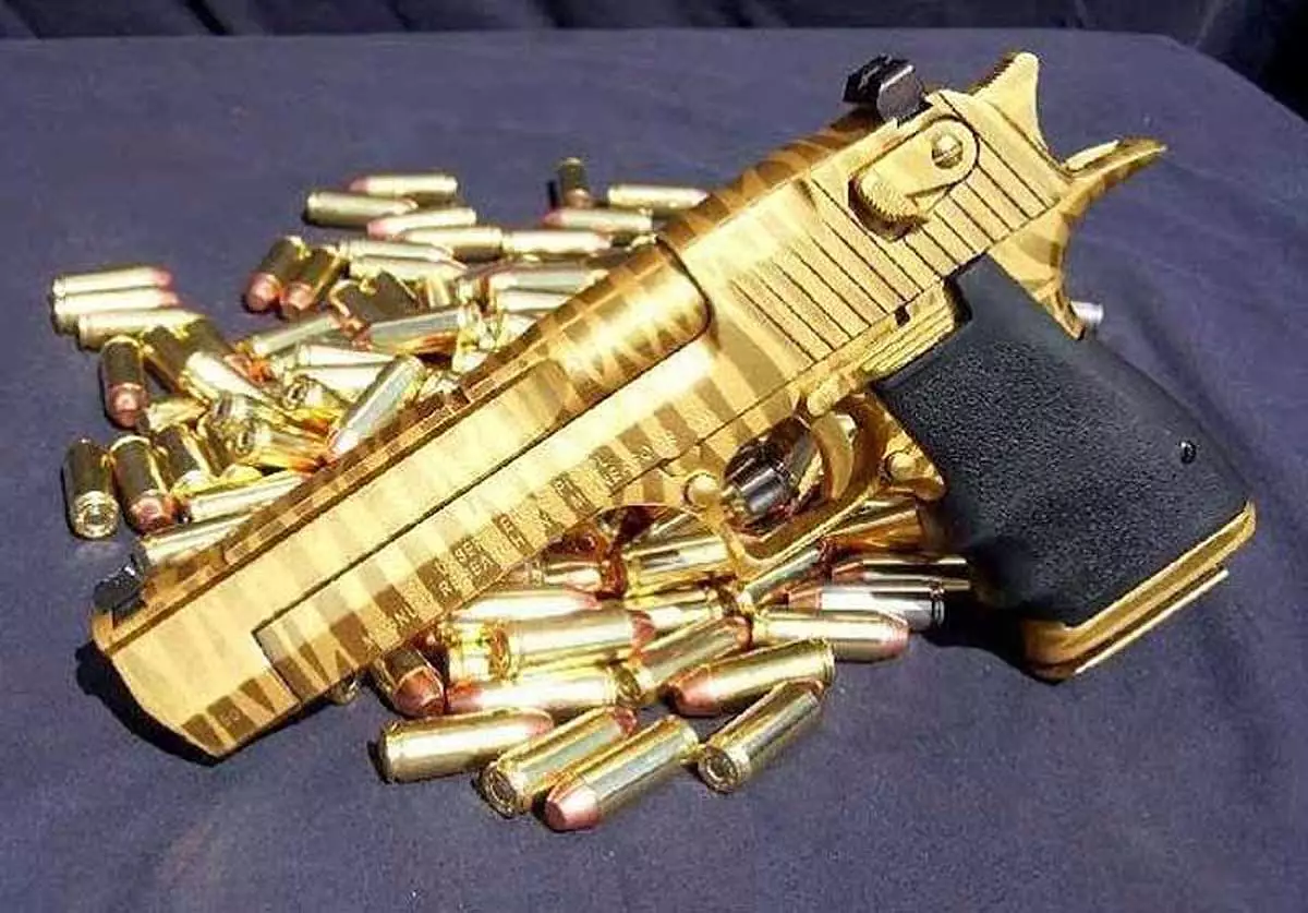 Então você sonhou com arma de fogo cor de ouro