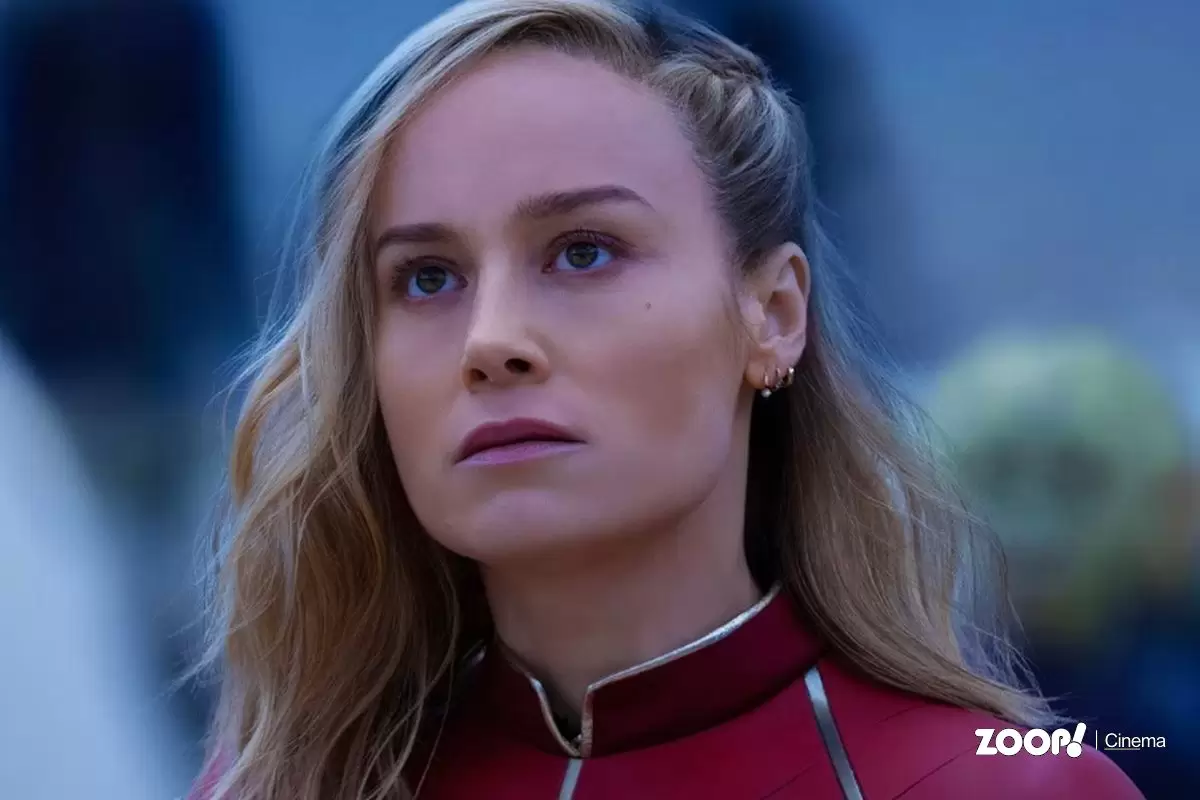 Brie Larson como Capitã Marvel.