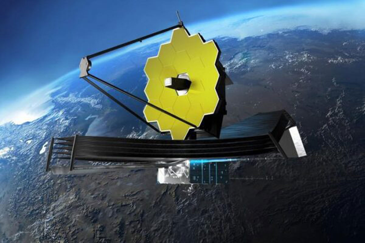 Data centers no espaço para treinar inteligência artificial, na imagem o telescópio JamesWeb, que procura por esferas de Dyson no universo.