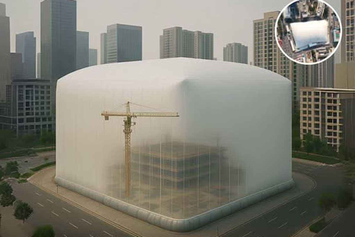A cúpula inflável e gigante, uma solução made in China para construções sustentáveis e urbanismo consciente.