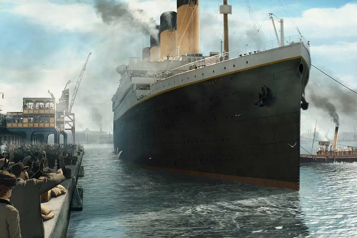 HMS Titanic partindo da Inglaterra em 1912 rumo ao seu destino. Externalidade ou fatalidade?